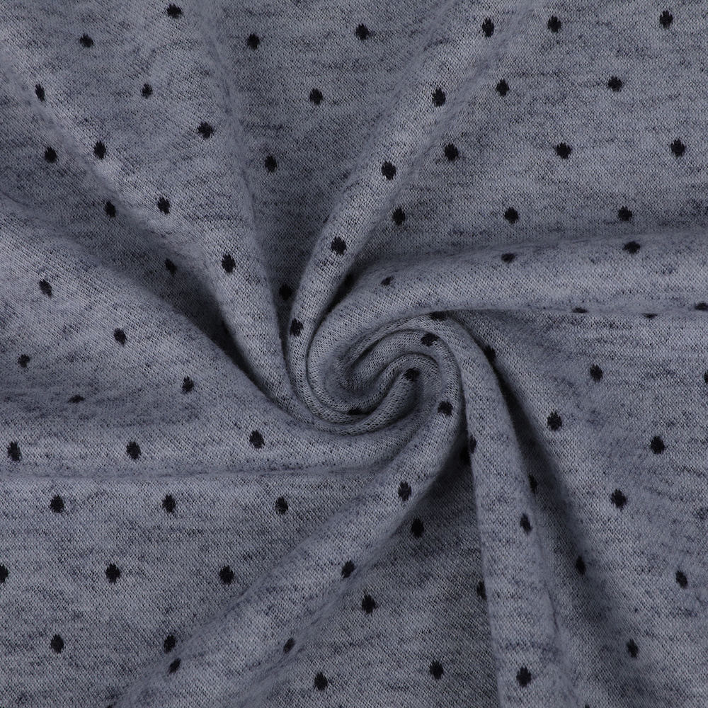 Wol Sutra Ramah Kulit Lembut Rajutan Kain Jacquard Double Sisi untuk Wanita