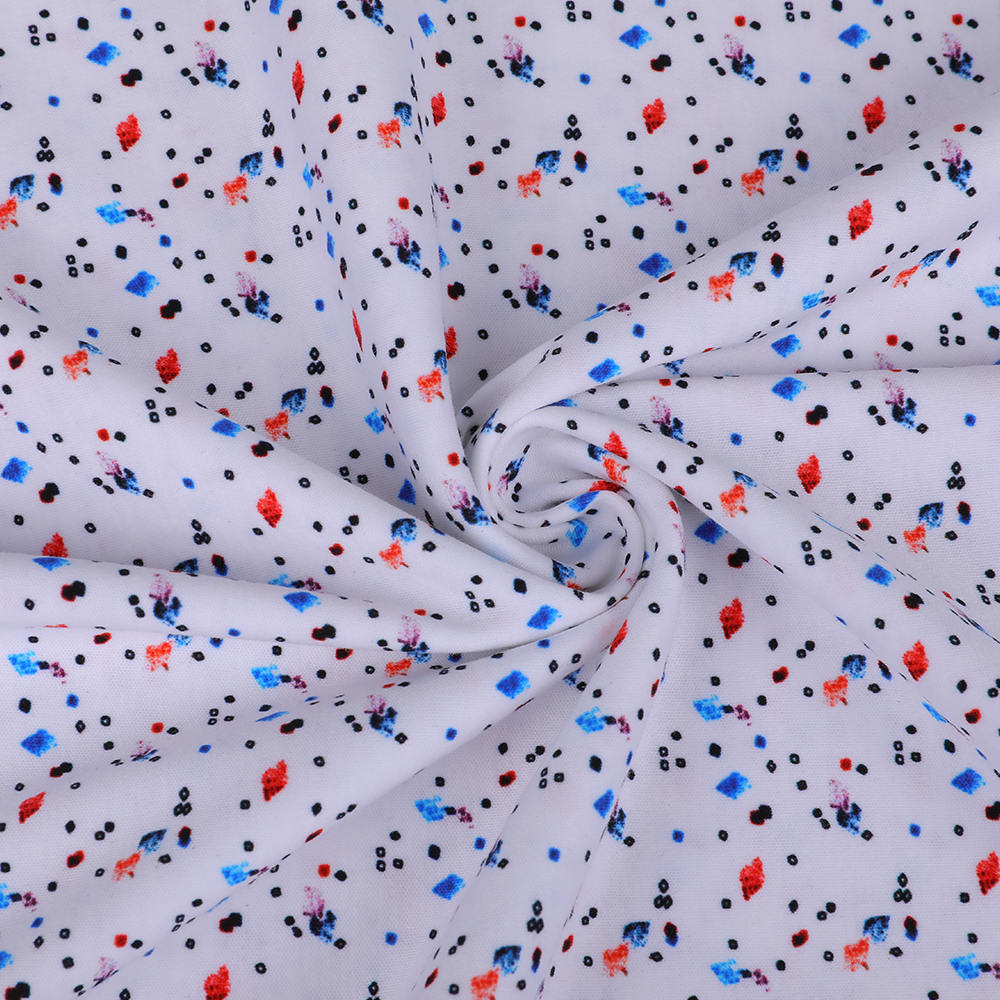 FLET Breathable Stretch Digital Printing La Liquid Ammonia Interlock Fabric Cocok untuk T-Shirts