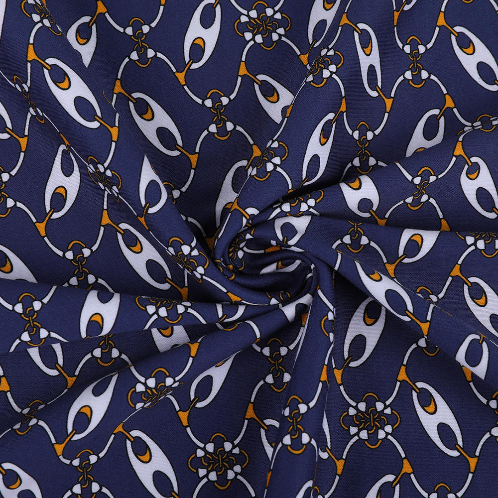 Interlock Eco-Friendly Stretch Ammonia Digital Printing La Fabric Cocok untuk Rok