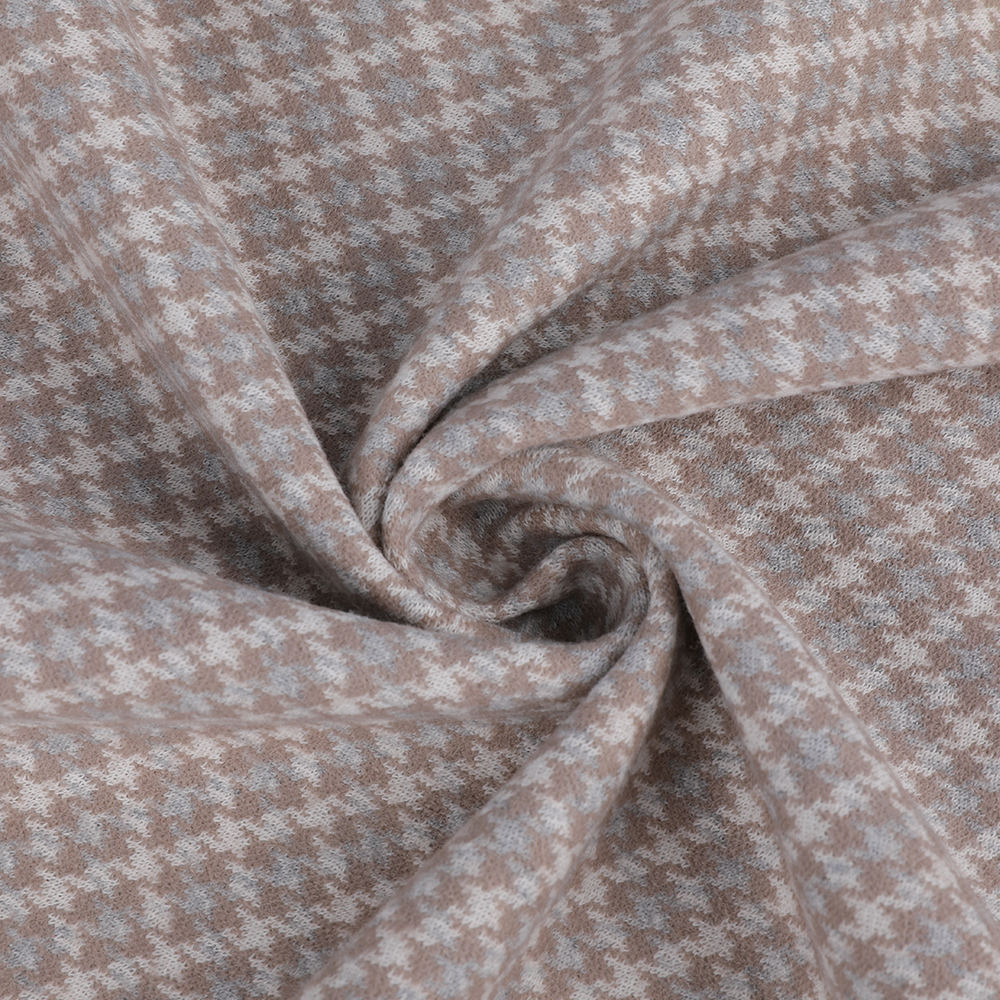Jacquard Double Jacquard Lembut Kain Kapas Kapas Ramah Kulit