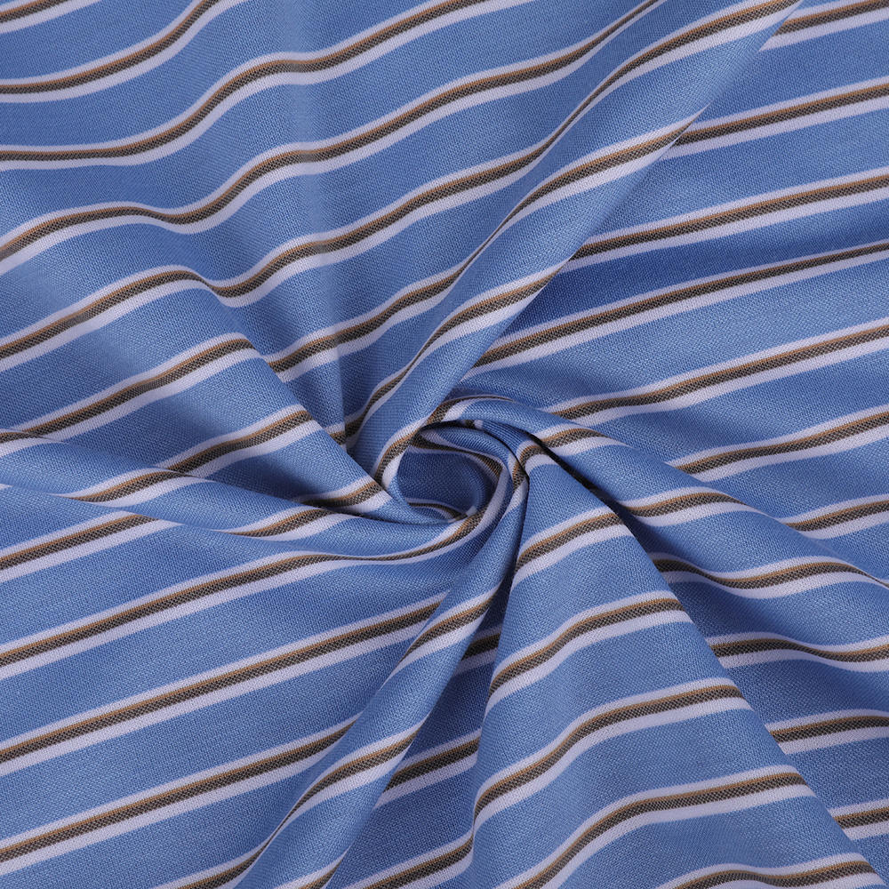 Kain kemeja jacquard bergaris-garis wijen-point-point